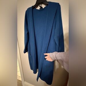 MARBLE Deep Blue Trench Coat
